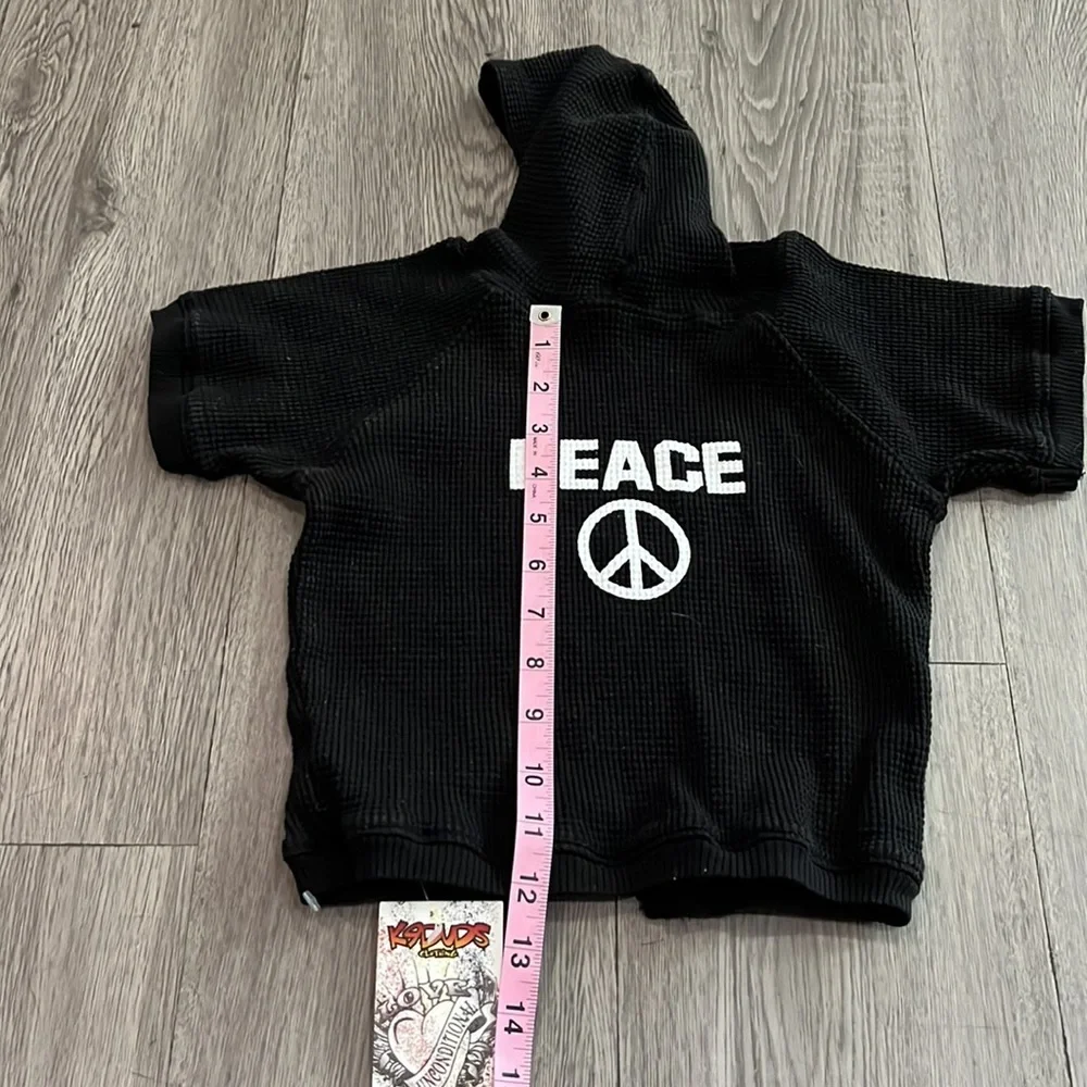 Peace thermal large dog hoodie 💙🐶